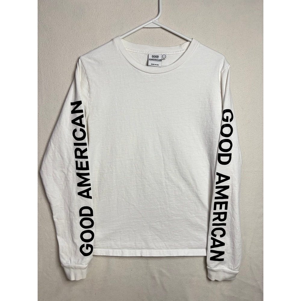 Good American Womens T-Shirt Size 3 Made in USA